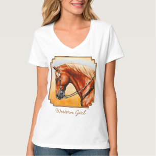 Sorrel Western Pleasure Quarter Horse T-Shirt