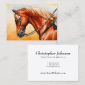 Sorrel Western Pleasure Quarter Horse Visitenkarte (Vorne/Hinten)