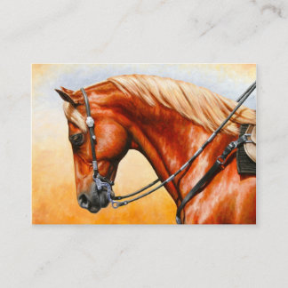 Sorrel Western Pleasure Quarter Horse Visitenkarte