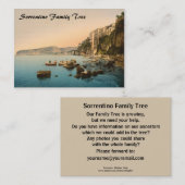 Sorrent durch das Meer, Neapel, Kampanien, Italien Visitenkarte (Vorne/Hinten)