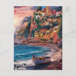 Sorrent Italien Aquarellmalerei Postkarte