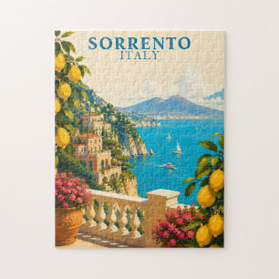 Sorrent Italien Zitronen Vintage Reise Puzzle