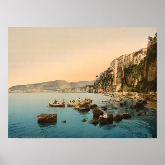 Sorrento am Meer, Neapel, Kampanien, Italien Poster (Vorne)