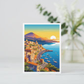 Sorrento Italien Art Vintage Postkarte (Stehend Vorderseite)