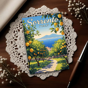 Sorrento, Italien: Ein Vintage 1960er Jahre Postkarte