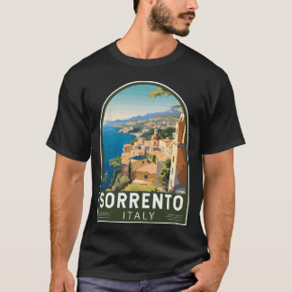 Sorrento Italien Reise Kunst Emblem Freunde T-Shirt