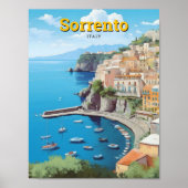 Sorrento Italien Vintage Travel Poster (Vorne)