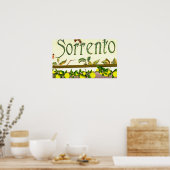 Sorrento, Italien, Zeichen Poster (Küche)