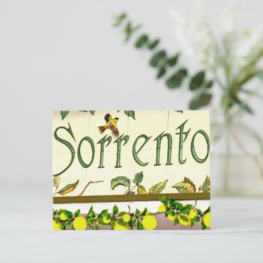 Sorrento, Italien, Zeichen Postkarte (Stehend Vorderseite)