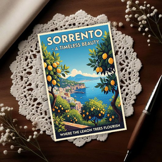 Sorrento, Italy: A Vintage 1960s Postkarte