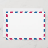 Sorrento Italy Airmail Post Wedding Reception Einladung (Rückseite)