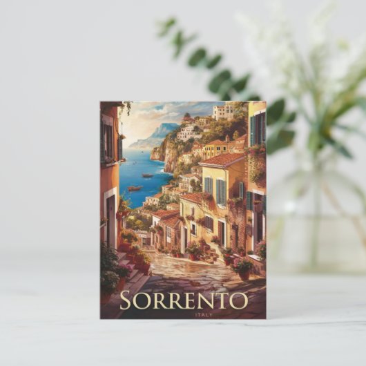 Sorrento Italy Street Postkarte (Stehend Vorderseite)