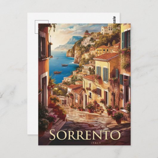 Sorrento Italy Street Postkarte (Vorne/Hinten)
