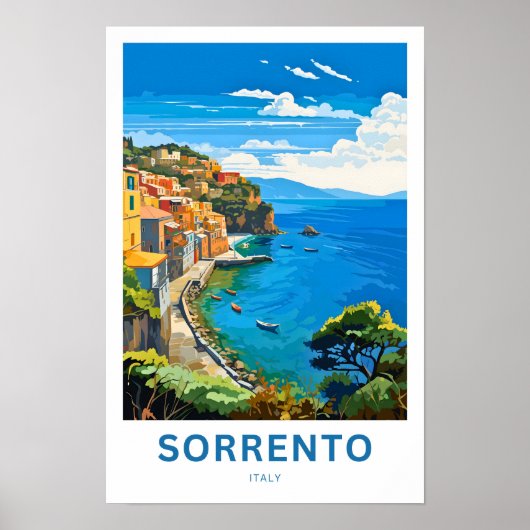 Sorrento Italy Travel Print Poster (Vorne)