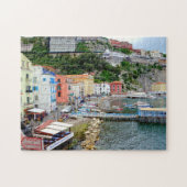Sorrento Marina Grande Farbenfroher Strand in Ital Puzzle (Horizontal)