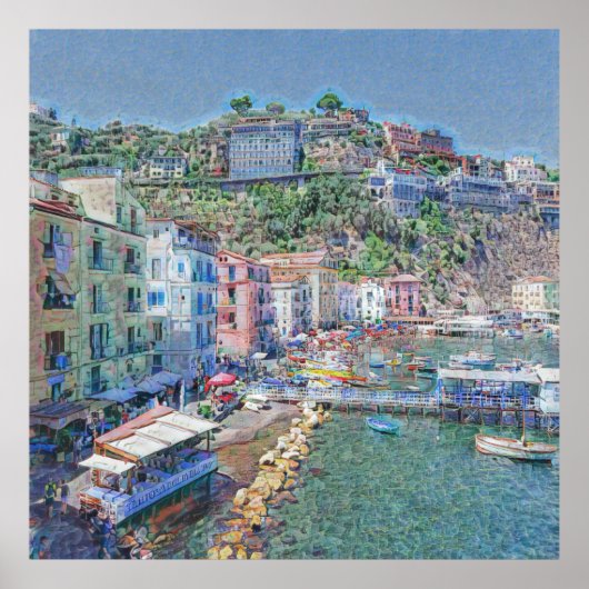 SORRENTO, Marina Grande, Poster (Vorne)