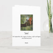 Sorro ~ Magische Holzofen-Grußkarte Karte (Rückseite)