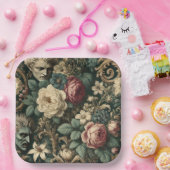 Sorrow in Any Language – Gothic Victorian Floral  Pappteller (Party)