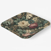 Sorrow in Any Language – Gothic Victorian Floral  Pappteller (Gewinkelt)