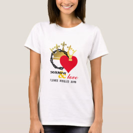 SORROW LIEBE Crown Thorns Herz Christlich Oster T T-Shirt