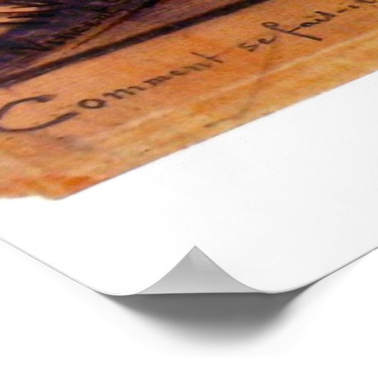 Sorrow von Vincent van Gogh Poster (Ecke)