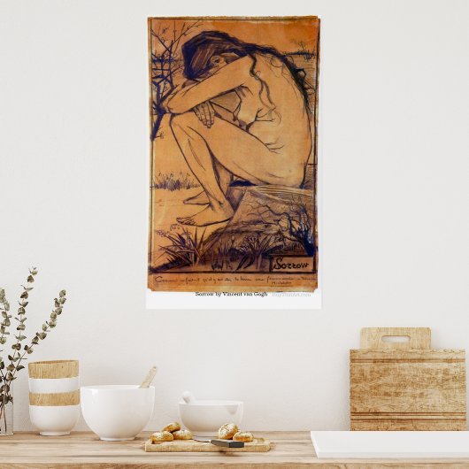 Sorrow von Vincent van Gogh Poster (Küche)