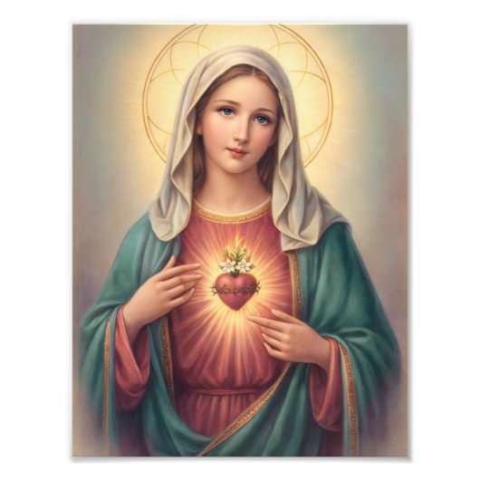 Sorrowful & Immaculate Heart of Mary Catholic Fotodruck (Vorne)
