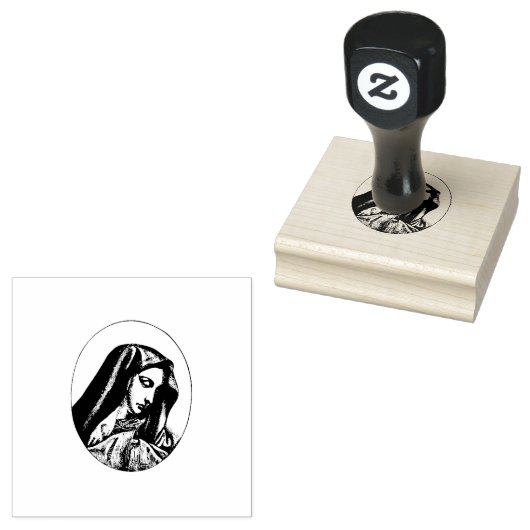 Sorrowful Mary Mater Dolorosa Gummistempel (Stempel)