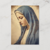 Sorrowful Mother Mary Catholic Funeral Memorial Visitenkarte (Vorderseite)