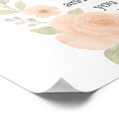 Sorry/Apology\ Forgiveness Floral Poster (Ecke)