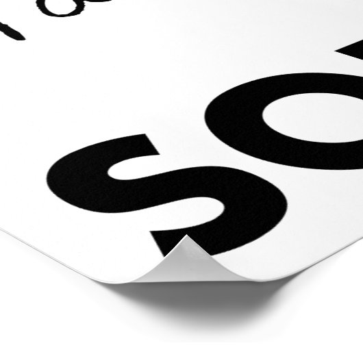 Sorry Awkward Sorry Funny Poster (Ecke)