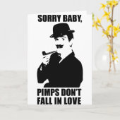 Sorry Baby Pimps fallen nicht in Liebe Karte (Gelbe Blume)