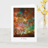 Sorry, bedauert, entschuldigen - Carina Nebula Sta Karte (Gelbe Blume)