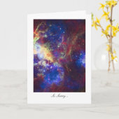 Sorry, bedauert, entschuldigen - Tarantula Nebula  Karte (Gelbe Blume)