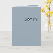 sorry Black Card Karte (Gelbe Blume)