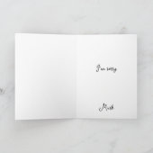 Sorry Blume Niedlich farbig Feiertagskarte (Innenseite)