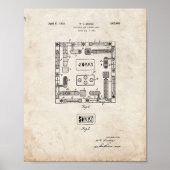 Sorry Board Game Patent - Old Look Poster (Vorne)