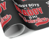 Sorry Boys Daddy ist mein Valentine Geschenkpapier (Rolleneckpunkt)