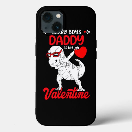 Sorry Boys Daddy Valentine T rex Dinosaur Valentin Case-Mate iPhone Hülle (Rückseite)