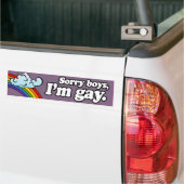 SORRY BOYS I BIN GAY -.png Autoaufkleber (Auf Lkw)