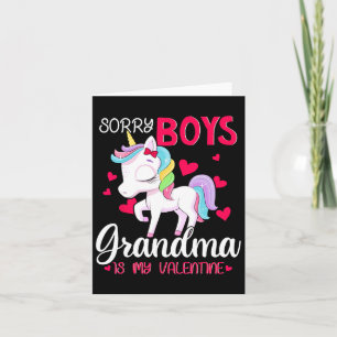 Sorry Boys Oma ist mein Valentinstag Karte