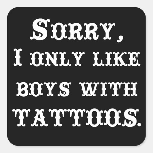 Sorry Boys Sticker (Vorderseite)