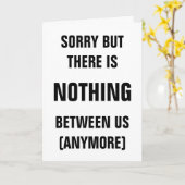 Sorry Break up Karte für Ex-Freund oder Freundin (Gelbe Blume)