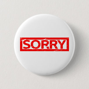 Sorry Briefmarke Button