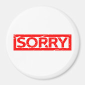 Sorry Briefmarke Magnet (Vorne)
