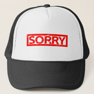 Sorry Briefmarke Truckerkappe