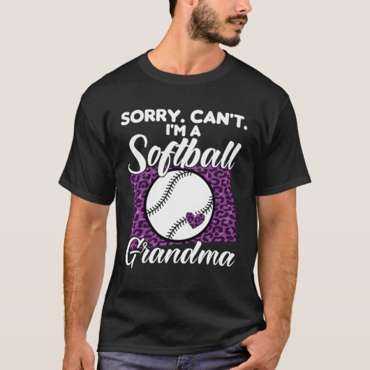 sorry can t I m a softball grandma sport T-Shirt (Vorderseite)
