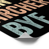 Sorry Can't Archery Bye Funny Archery Lovers Poster (Ecke)