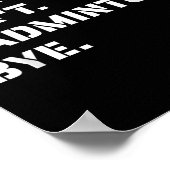 Sorry Cant Badminton Bye - Smashing Serving Jumpin Poster (Ecke)