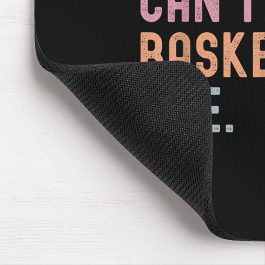 Sorry Can't Basketball Bye, Funny Basketball Playe Mousepad (Ecke)